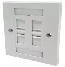 Розетка настенная для скрытой проводки MOLEX Cat.5e 4xRJ-45 UTP (WNC-00009-02)