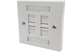 Розетка настенная для скрытой проводки MOLEX Cat.5e 4xRJ-45 UTP (WNC-00009-02) - Фото