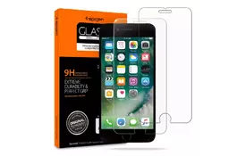 Стекло защитное Spigen iPhone 8/7 Glas.tR SLIM, (2 Pack) (042GL20800) - Фото