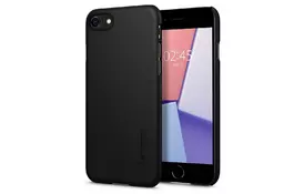 Чехол для моб. телефона Spigen iPhone SE/8/7 Thin Fit, Black (ACS00940) - Фото
