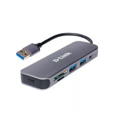 Концентратор D-Link DUB-1325 2xUSB3.0, 1xUSB TypeC, 1xSD, 1x-microSD, USB 3.0 (DUB-1325)