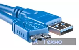 Дата кабель USB 3.0 AM to Micro 5P 0.1m PowerPlant (KD00AS1229) - Фото