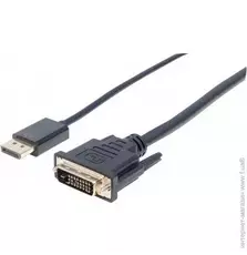 Кабель DisplayPort M - DVI-D 25 M, 3.0м, Manhattan