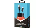 Дата кабель USB 2.0 AM to Type-C 1.0m black CANYON (CNE-USBC1B)