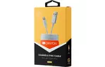 Дата кабель USB 2.0 AM to Lightning 1.0m Pearl White CANYON (CNE-CFI3PW)