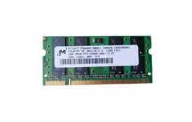 Модуль памяти для ноутбука SoDIMM DDR2 2GB 800 MHz MICRON (MT16HTF25664HY-800E1_) - Фото