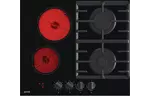 Gorenje Варочная поверхность комбинированная (2 газ + 2 стеклокерам.), 60см, черный