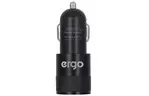 Зарядное устройство Ergo 2.1A 2xUSB Car Charger (Black) (EСC-221 (B))
