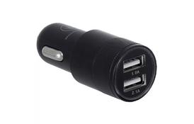 Зарядное устройство Ergo 2.1A 2xUSB Car Charger (Black) (EСC-221 (B)) - Фото
