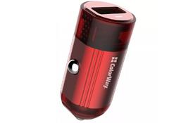 Зарядное устройство ColorWay 1USB Quick Charge 3.0 (18W) red (CW-CHA012Q-RD) - Фото