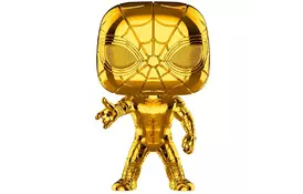 Фигурка Funko Pop на клипсе серии Золотой хром - Железный паук 9.6 см (38482) - Фото