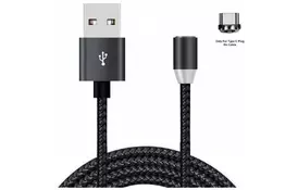 Дата кабель USB 2.0 AM to Type-C 1.2m Magneto black XoKo (SC-355a MGNT-BK) - Фото