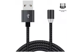 Дата кабель USB 2.0 AM to Micro 5P 1.2m Magneto black XoKo (SC-355m MGNT-BK) - Фото