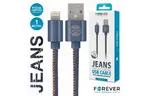 Дата кабель USB 2.0 AM to Lightning jeans Forever (T_01628)