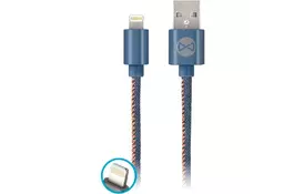 Дата кабель USB 2.0 AM to Lightning jeans Forever (T_01628) - Фото
