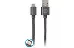 Дата кабель USB 2.0 AM to Type-C leather black Forever (GSM032492)