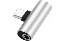 Переходник Type-C to Jack 3.5 мм 1.0m 2in1 XoKo (AC-205-SLV) - Фото