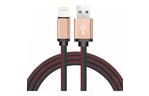 Дата кабель USB 2.0 AM to Lightning 1.0m leather black XoKo (SC-115i-BK)