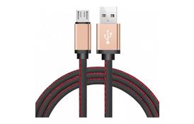 Дата кабель USB 2.0 AM to Micro 5P 1.0m leather black XoKo (SC-115m-BK) - Фото