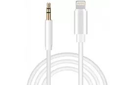 Переходник Lightning to Jack 3.5 мм white 1.0m XoKo (AUX-001-WH) - Фото