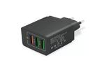 Зарядное устройство XoKo QC-305 3 USB 5.1A Black (QC-305-BK)