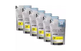 Контейнер с чернилами EPSON SC-F6300 UltraChrome DS Ink Yellow 1.1L*6pcs (C13T46D440) - Фото