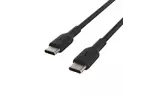 Дата кабель USB-С - USB-С, PVC, 1m, black Belkin (CAB003BT1MBK)