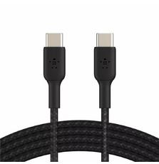 Дата кабель USB-С - USB-С BRAIDED, 1m, black Belkin (CAB004BT1MBK)