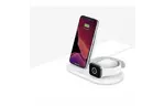 Зарядное устройство Belkin 3-in-1 Wireless Pad/Stand/Apple Watch, white (WIZ001VFWH)