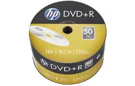 Диск DVD HP DVD+R 4.7GB 16X 50шт (69305/DRE00070-3) - Фото