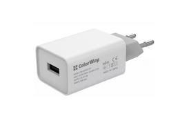 Зарядное устройство ColorWay 1USB AUTO ID 2A (10W) (CW-CHS012-WT) - Фото