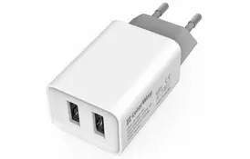 Зарядное устройство ColorWay 2USB AUTO ID 2.1A (10W) (CW-CHS015-WT) - Фото