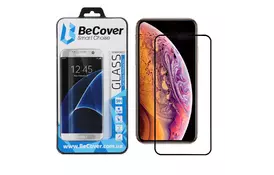 Скло захисне BeCover Apple iPhone 11 Pro Max Black (704105) - Фото