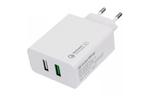 Зарядное устройство ColorWay 2USB (QC3.0 + 2.4A AUTO ID) (30W) (CW-CHS021Q-WT)