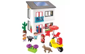 Игровой набор Ecoiffier Современный дом с мотоциклом и 2 героями (003008) - Фото