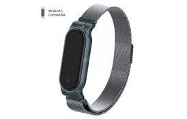 Ремешок для фитнес браслета Armorstandart Milanese Magnetic Band для Xiaomi Mi Band 5 Titanium Grey (ARM56854) - Фото