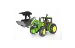 Спецтехника Bruder трактор Джон с погрузчиком 1:16 (02052)