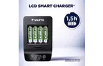 Зарядное устройство для аккумуляторов Varta LCD Smart Plus CHARGER +4*AA 2100 mAh (57684101441)
