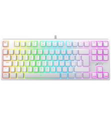 Клавиатура Xtrfy K4 TKL RGB Kailh Red Ukr-Ru White (XG-K4-RGB-TKL-WH-R-UKR)