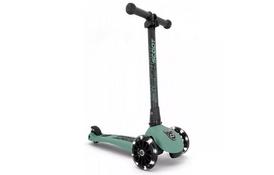 Скутер Scoot &Ride Highwaykick-3 з світяться колесами сіро-зелений (SR-96345) - Фото
