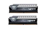 Модуль памяти для компьютера DDR4 32GB (2x16GB) 2666 MHz Viper Elite Black/Gray Patriot (PVE432G266C6KGY)