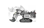 Конструктор LEGO Technic Экскаватор Liebherr R 9800 4108 деталей (42100)