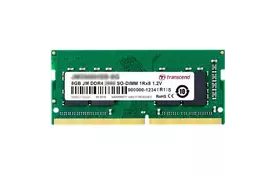 Модуль памяти для ноутбука SoDIMM DDR4 8GB 2666 MHz Transcend (JM2666HSG-8G) - Фото