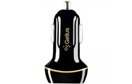 Зарядний пристрій Gelius Ultra Voyager GU-CC02 2USB 2.4A + Cable iPhone X Black (00000077716) - Фото