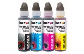 Чорнило BARVA EPSON L4150/L4160 (101) B/C/M/Y 4х100 мл OneKey (E101-1K-MP) - Фото