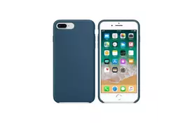 Чехол для моб. телефона MakeFuture Apple iPhone 7 Plus/8 Plus Silicone Blue (MCS-AI7P/8PBL) - Фото