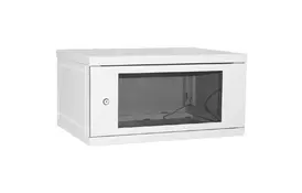 Шкаф настенный Ipcom 6U, 600*600, СН-6U-06-06-ДС-1-7035 (Тцб-0011412) - Фото