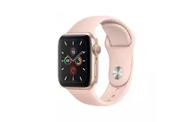 Смарт-часы Apple Watch Series 5 GPS, 44mm Gold Aluminium Case with Pink Sand (MWVE2GK/A) - Фото