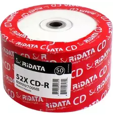 Диск CD RIDATA 700MB 52X Bulk50 (901OEDRRDA168)