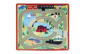 Детский коврик Melissa&Doug Городская дорога с машинками (MD19400) - Фото